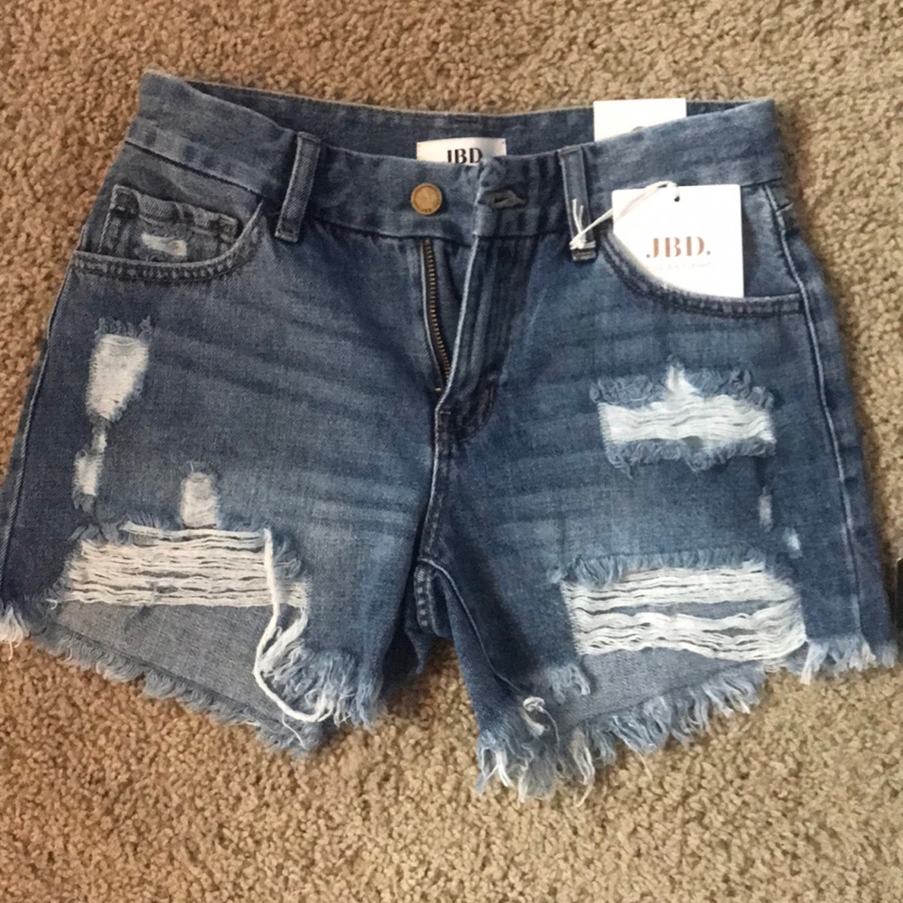 JBD Jean distressed shorts